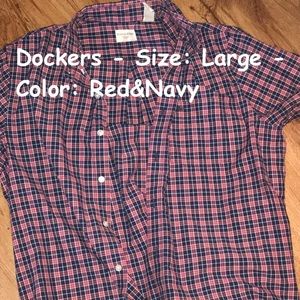 Short Sleeve Button Down Dockers Shirt